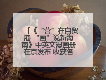 《“营”在自贸港 “画”说新海南》中英文漫画册在京发布 收获各方热烈反响