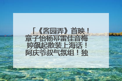 《酱园弄》首映！章子怡杨幂雷佳音梅婷飙起散装上海话！阿庆爷叔气氛组！独独没见他……