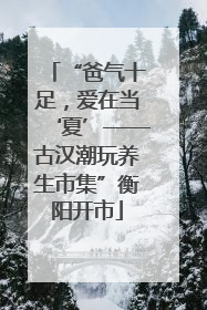 “爸气十足，爱在当‘夏’——古汉潮玩养生市集”衡阳开市