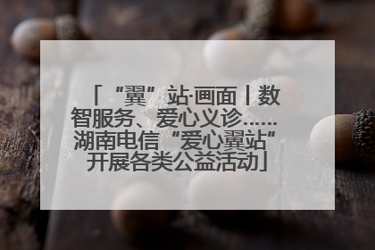 “翼”站·画面丨数智服务、爱心义诊……湖南电信“爱心翼站” 开展各类公益活动
