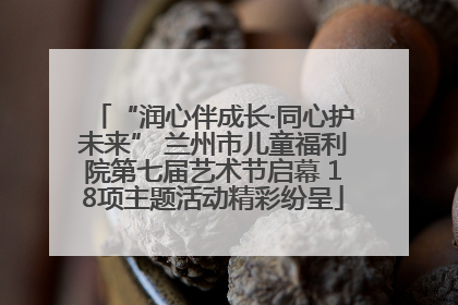 “润心伴成长·同心护未来” 兰州市儿童福利院第七届艺术节启幕 18项主题活动精彩纷呈