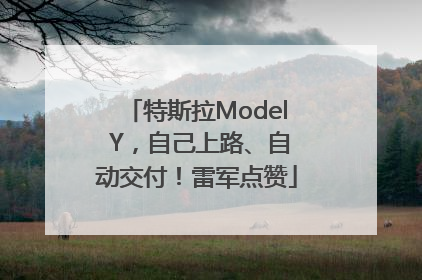 特斯拉Model Y，自己上路、自动交付！雷军点赞