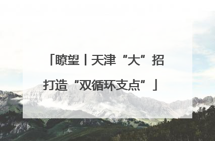 瞭望丨天津“大”招打造“双循环支点”
