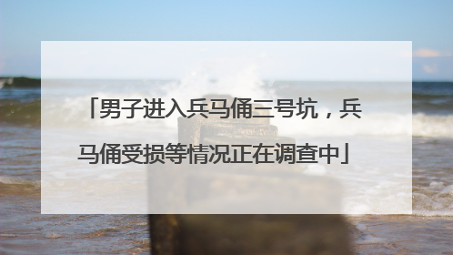 男子进入兵马俑三号坑，兵马俑受损等情况正在调查中