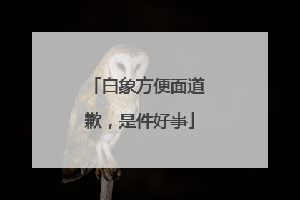 白象方便面道歉，是件好事