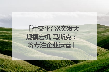 社交平台X突发大规模宕机 马斯克：将专注企业运营