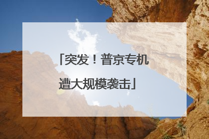 突发！普京专机遭大规模袭击