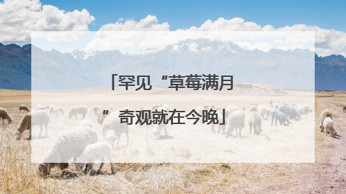 罕见“草莓满月”奇观就在今晚