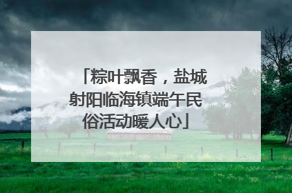 粽叶飘香，盐城射阳临海镇端午民俗活动暖人心