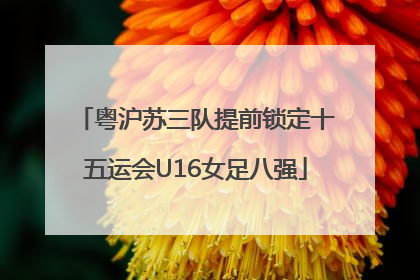 粤沪苏三队提前锁定十五运会U16女足八强