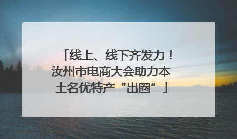 线上、线下齐发力！汝州市电商大会助力本土名优特产“出圈”