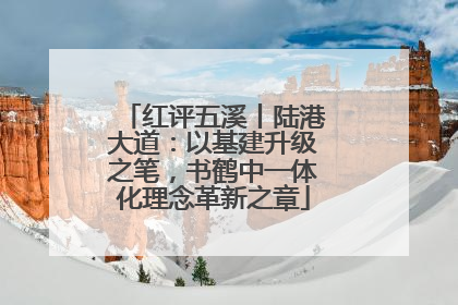 红评五溪丨陆港大道：以基建升级之笔，书鹤中一体化理念革新之章