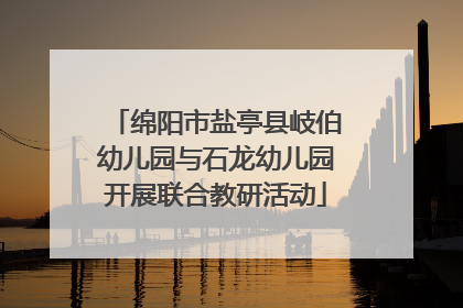 绵阳市盐亭县岐伯幼儿园与石龙幼儿园开展联合教研活动