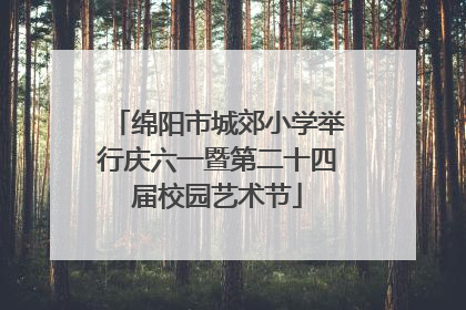 绵阳市城郊小学举行庆六一暨第二十四届校园艺术节