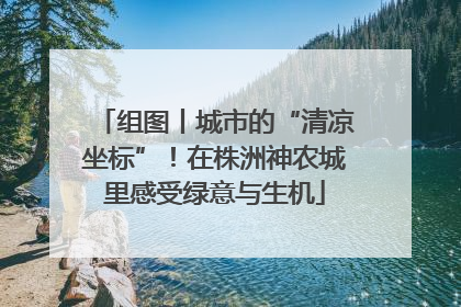 组图丨城市的“清凉坐标”！在株洲神农城里感受绿意与生机