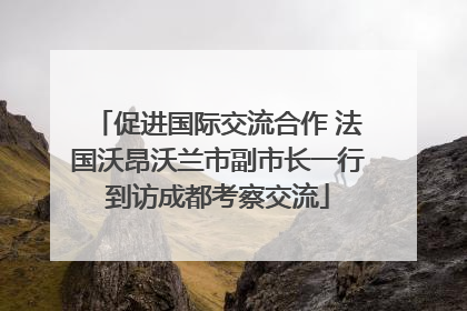 促进国际交流合作 法国沃昂沃兰市副市长一行到访成都考察交流