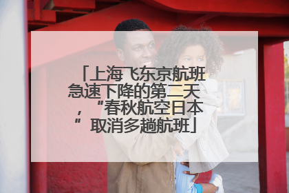 上海飞东京航班急速下降的第二天，“春秋航空日本”取消多趟航班