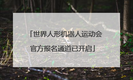 世界人形机器人运动会官方报名通道已开启