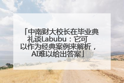 中南财大校长在毕业典礼谈Labubu：它可以作为经典案例来解析，AI难以给出答案