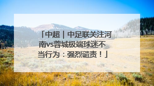 中超｜中足联关注河南vs蓉城极端球迷不当行为：强烈谴责！