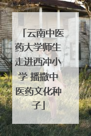云南中医药大学师生走进西冲小学 播撒中医药文化种子