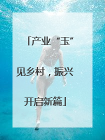 产业“玉”见乡村，振兴开启新篇