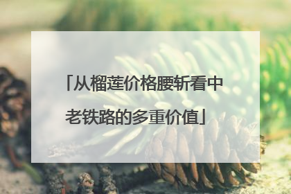 从榴莲价格腰斩看中老铁路的多重价值