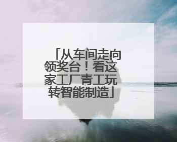 从车间走向领奖台！看这家工厂青工玩转智能制造