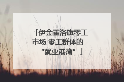 伊金霍洛旗零工市场 零工群体的“就业港湾”