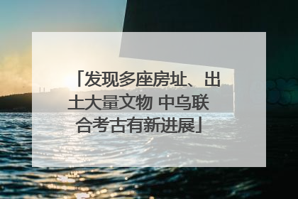 发现多座房址、出土大量文物 中乌联合考古有新进展