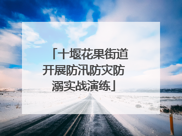 十堰花果街道开展防汛防灾防溺实战演练