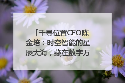 千寻位置CEO陈金培：时空智能的星辰大海，藏在数字万象与人间烟火中