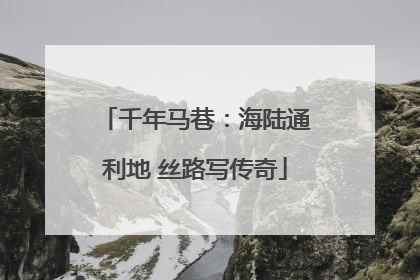 千年马巷：海陆通利地 丝路写传奇