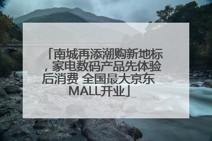 南城再添潮购新地标，家电数码产品先体验后消费 全国最大京东MALL开业