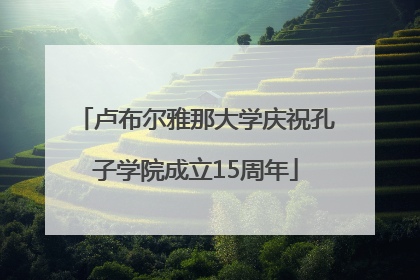 卢布尔雅那大学庆祝孔子学院成立15周年