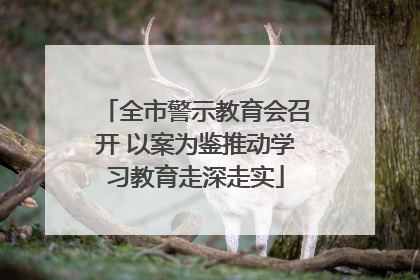 全市警示教育会召开 以案为鉴推动学习教育走深走实