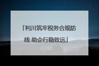 利川筑牢税务合规防线 助企行稳致远