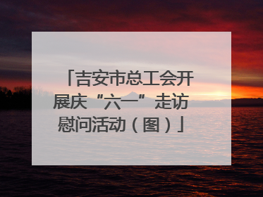 吉安市总工会开展庆“六一”走访慰问活动（图）