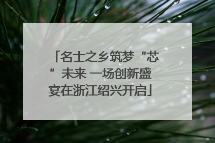 名士之乡筑梦“芯”未来 一场创新盛宴在浙江绍兴开启