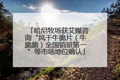 哈尼牧场获艾媒咨询“风干牛脆片（牛脆脆）全国销量第一”等市场地位确认