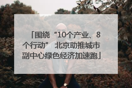围绕“10个产业、8个行动” 北京助推城市副中心绿色经济加速跑