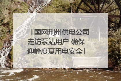国网荆州供电公司走访泵站用户 确保迎峰度夏用电安全