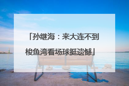 孙继海：来大连不到梭鱼湾看场球挺遗憾