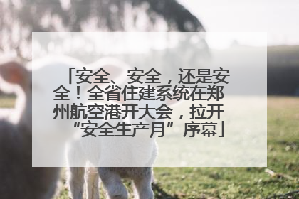 安全、安全，还是安全！全省住建系统在郑州航空港开大会，拉开“安全生产月”序幕