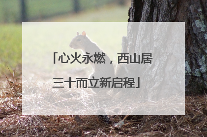 心火永燃，西山居三十而立新启程