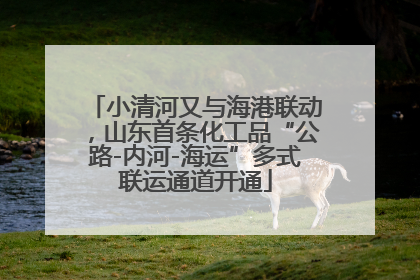 小清河又与海港联动，山东首条化工品“公路-内河-海运”多式联运通道开通