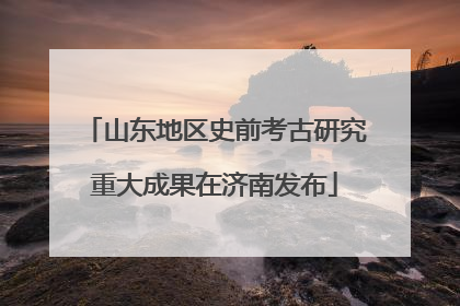 山东地区史前考古研究重大成果在济南发布