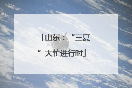山东：“三夏”大忙进行时