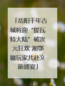 岳阳千年古城将迎“提瓦特大陆”破次元狂欢 湘鄂赣玩家共赴文旅盛宴