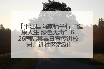 平江县向家镇举行“健康人生 绿色无毒”6.26国际禁毒日宣传进校园、进社区活动